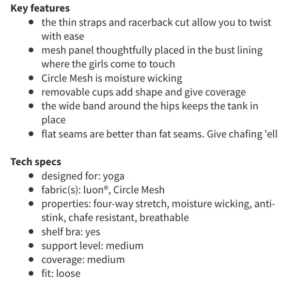 Lululemon no limits tank - Picture 8 of 8